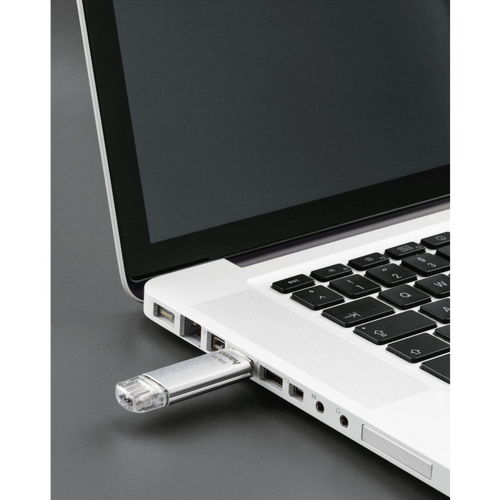 EAN 4047443414878 - Hama C-Laeta unidad flash USB 128 GB USB Type-A / USB Type-C 3.2 Gen 1 (3.1 Gen 1) Plata imagen 5