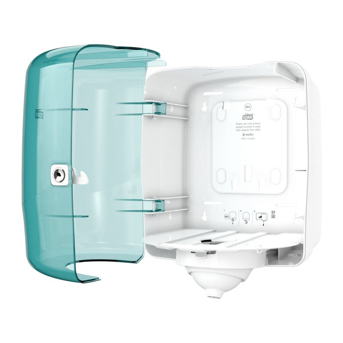 EAN 7322540954166 - Tork 473180 dispensador de toallas de papel Dispensador de rollos de toalla de papel Turquesa, Blanco imagen 4