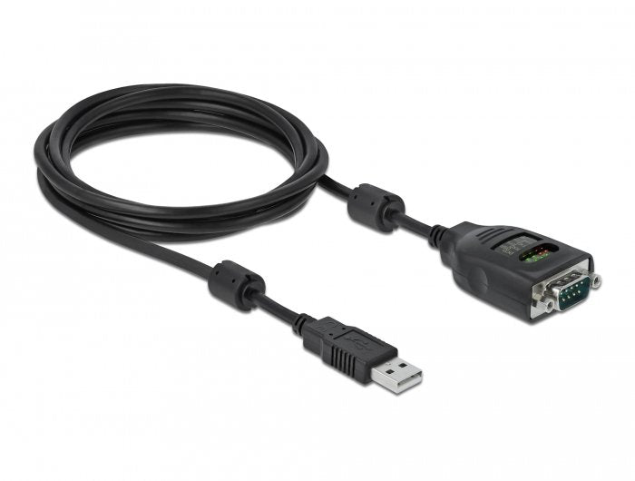EAN 4043619904976 - DeLOCK 90497 cable de serie Negro 2 m USB tipo A RS-232 DB9 imagen 3