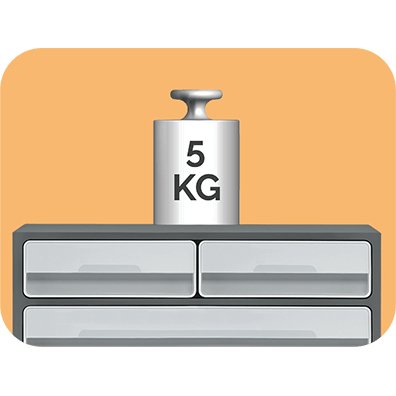 EAN 3462159014715 - CEP 1090216361 cajonera para oficina Gris Poliestireno imagen 3
