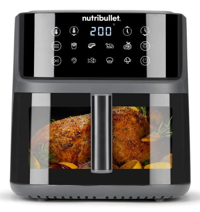 EAN 8006447003811 - NutriBullet CrispLite Vision Sencillo 8 L Independiente 2000 W Freidora de aire caliente Negro imagen 1