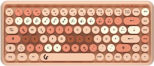 EAN 4250078173434 - KeySonic KSKM-5200M-RF (DE) teclado Ratón incluido Oficina RF inalámbrico QWERTZ Alemán Beige, Marrón, Ro imagen 2