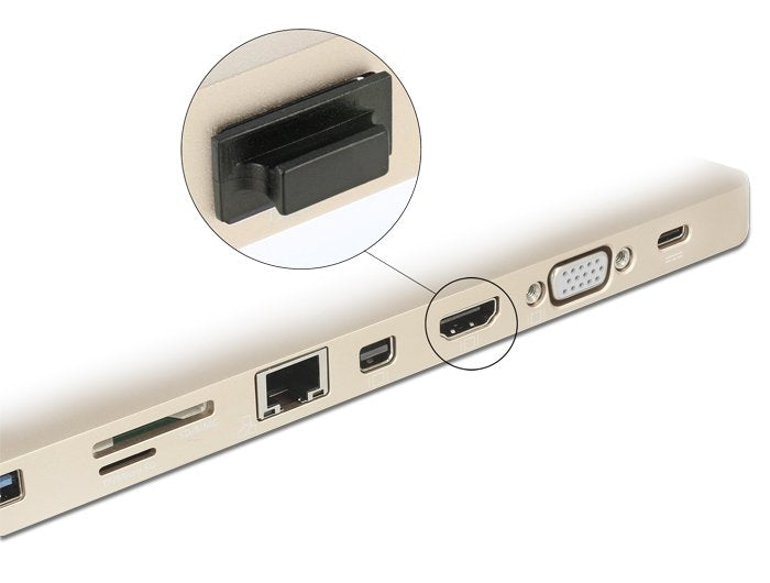EAN 4043619640294 - DeLOCK 64029 tapa de seguridad para enchufe HDMI A Negro 10 pieza(s) imagen 2