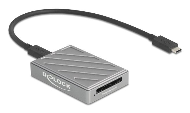 EAN 4043619910212 - DeLOCK 91021 lector de tarjeta USB4 Gen 3x2 Type-C Gris imagen 1
