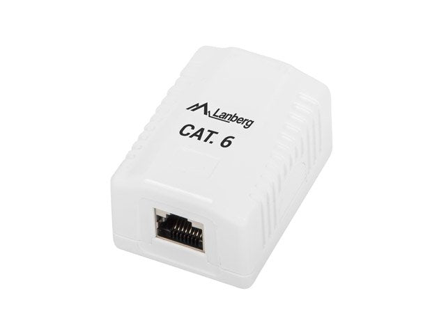 EAN 5901969404272 - Lanberg OS6-0001-W caja de tomacorriente RJ-45 Blanco imagen 1