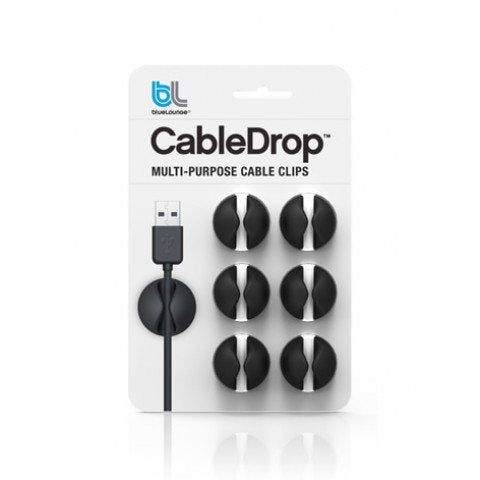 EAN 705105462639 - Bluelounge CableDrop abrazadera para cable Negro 6 pieza(s) imagen 2