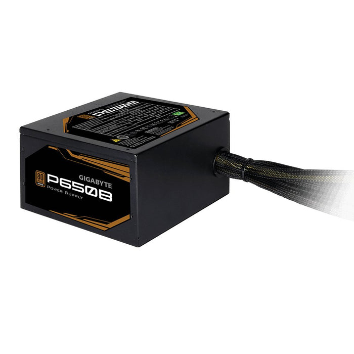 EAN 813567025573 - GIGABYTE GP-650B POWER SUPPLY unidad de fuente de alimentación 650 W 20+4 pin ATX ATX Negro imagen 3