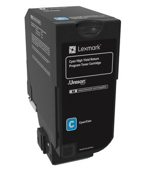 EAN 0734646601450 - Lexmark 74C2HC0 cartucho de tóner 1 pieza(s) Original Cian imagen 1