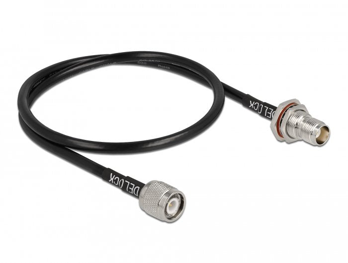 EAN 4043619900121 - DeLOCK 90012 cable coaxial RG-58 C/U 0,6 m Negro imagen 1