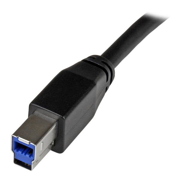EAN 0065030861342 - StarTech.com USB3SAB5M cable USB USB 3.2 Gen 1 (3.1 Gen 1) 5 m USB A USB B Negro imagen 3