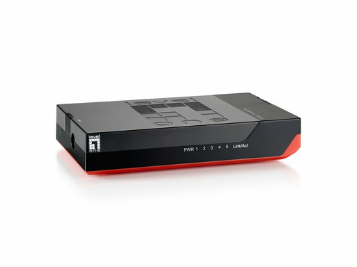EAN 0878742003647 - LevelOne GSW-0507 switch No administrado Gigabit Ethernet (10/100/1000) Negro, Rojo imagen 2