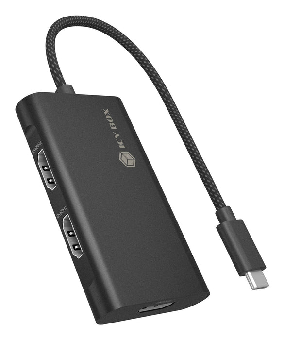 EAN 4250078175384 - ICY BOX IB-AD1030-C hub de interfaz USB 3.2 Gen 2 (3.1 Gen 2) Type-C 10000 Mbit/s Negro imagen 1