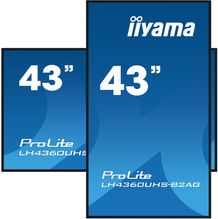 EAN 4948570124442 - iiyama LH4360UHS-B2AG pantalla de señalización Pizarra de caballete digital 108 cm (42.5") LED Wifi 500 c imagen 5