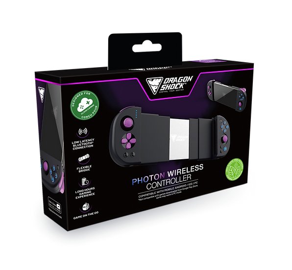 EAN 5425025593125 - Dragonshock Photon Negro Bluetooth/USB Gamepad Analógico/Digital Android, PC, iOS imagen 10