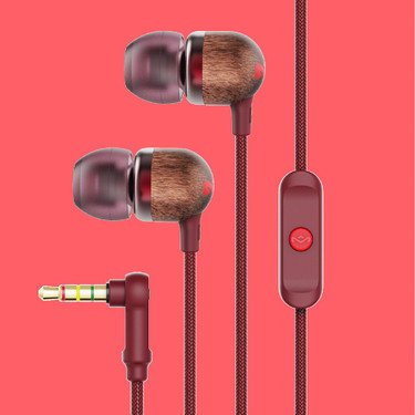 EAN 846885010310 - The House Of Marley Smile Jamaica Auriculares Alámbrico Dentro de oído Llamadas/Música Rojo, Madera imagen 3