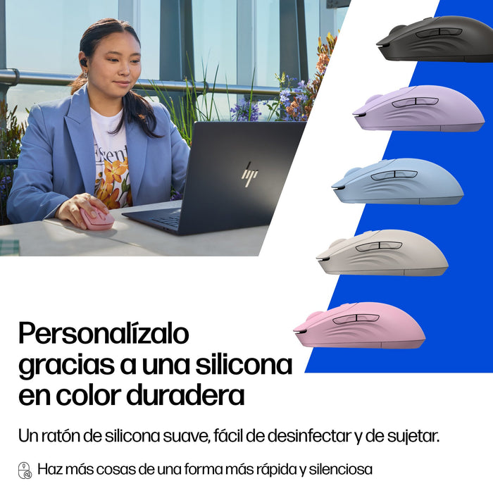 EAN 5715328149816 - HP 400 Quiet Purple Wireless Mouse ratón Hogar Ambidextro RF Wireless + Bluetooth 6000 DPI imagen 3