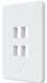 EAN 810177164104 - Ubiquiti UACC-WP-KEYSTONE-V-4P placa de pared y cubierta de interruptor Blanco imagen 2
