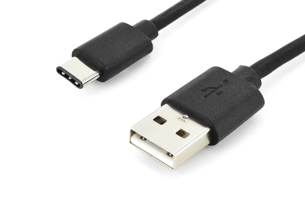 EAN 4016032455233 - Digitus AK-300154-010-S cable USB USB 2.0 1 m 2 x USB A USB C 0,48 Gbit/s Negro imagen 5