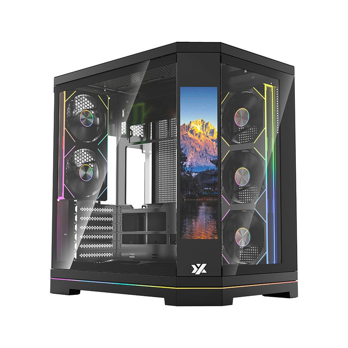 EAN 6978262011994 - XYZ Gabinete Neutrón X Pro, Midi-Tower, ATX/Micro-ATX/ITX, USB 3.0, sin Fuente, 5 Ventiladores Instalados imagen 3