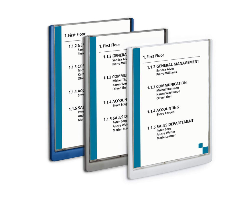 EAN 4005546405544 - Durable 486707 portacartel y stand de información Portacarteles A4 Plástico Azul imagen 4