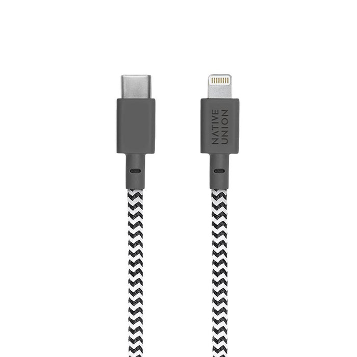 EAN 4895200431497 - Native Union NCABLE-KV-CL-ZEB cable de conector Lightning 3 m Negro, Blanco imagen 2