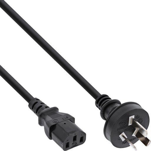 EAN 4043718264865 - InLine 16655F cable de transmisión Negro 5 m Enchufe tipo I C13 acoplador imagen 1