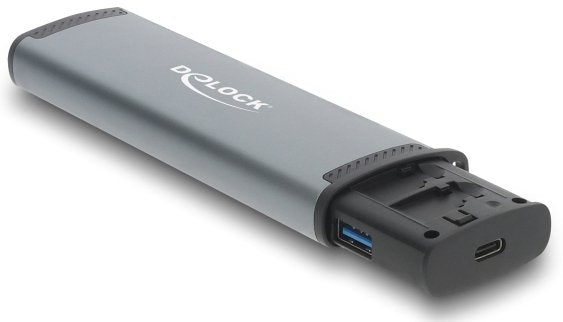 EAN 4043619910182 - DeLOCK 91018 lector de tarjeta USB 3.2 Gen 1 (3.1 Gen 1) Type-A/Type-C Negro, Gris imagen 1