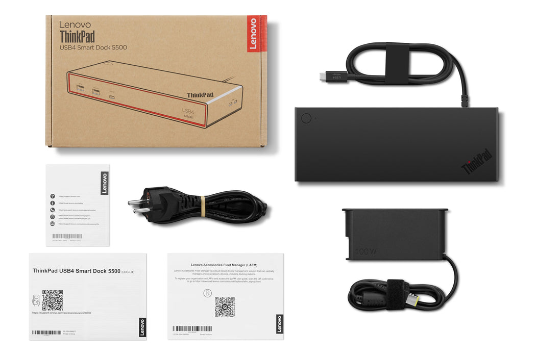 EAN 5715328161382 - Lenovo ThinkPad USB4 Smart Dock 5500 Alámbrico Negro imagen 12