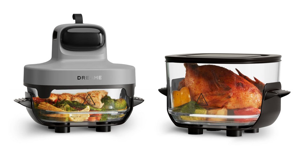 EAN 6978515257926 - Dreame Tasti Sencillo Independiente 1500 W Freidora de aire caliente Negro, Transparente, Blanco imagen 1