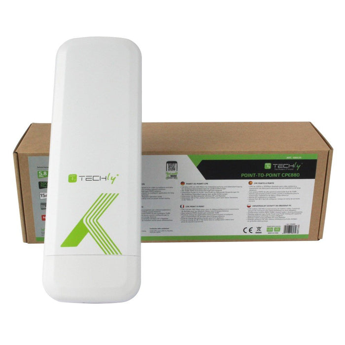 EAN 8051128108439 - Techly I-WL-CPE880 punto de acceso inalámbrico 300 Mbit/s Blanco Energía sobre Ethernet (PoE) imagen 2