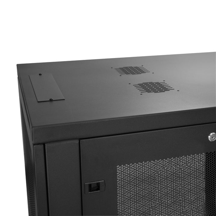 EAN 0065030870214 - StarTech.com RK2433BKM armario rack Rack o bastidor independiente Negro imagen 6