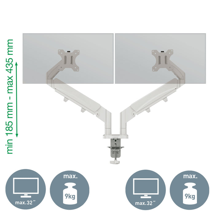 EAN 4002432134670 - Leitz 65370085 soporte para monitor 81,3 cm (32") Escritorio Gris imagen 4