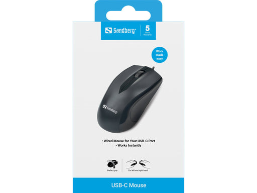 EAN 5705730631047 - Sandberg 631-04 ratón Universal Ambidextro USB Tipo C Óptico 1200 DPI imagen 2