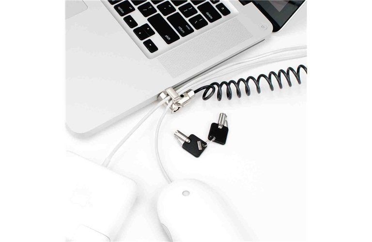 EAN 0856282004027 - Compulocks Coiled Cable Lock cable antirrobo Negro, Acero inoxidable imagen 1