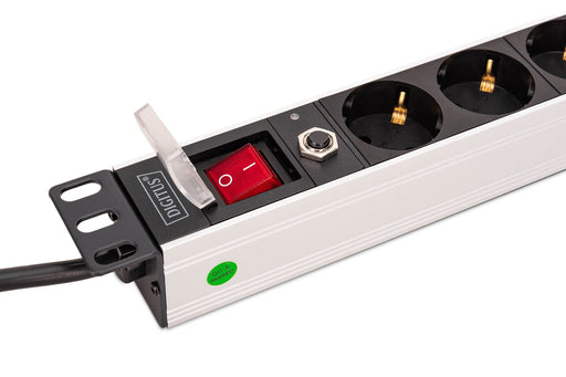 EAN 4016032501633 - Digitus DN-95436 unidad de distribución de energía (PDU) 8 salidas AC 1U Negro, Plata imagen 2