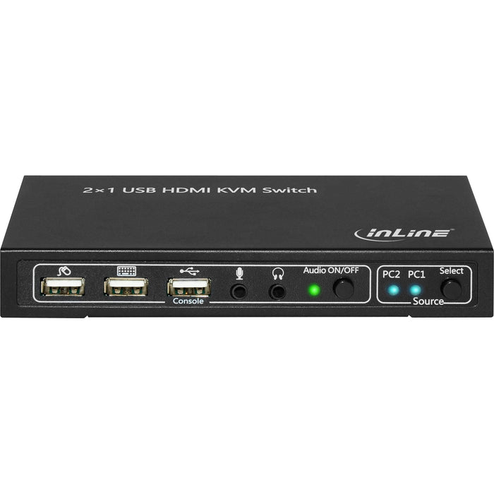 EAN 4043718258802 - InLine 62602I interruptor KVM Negro imagen 3