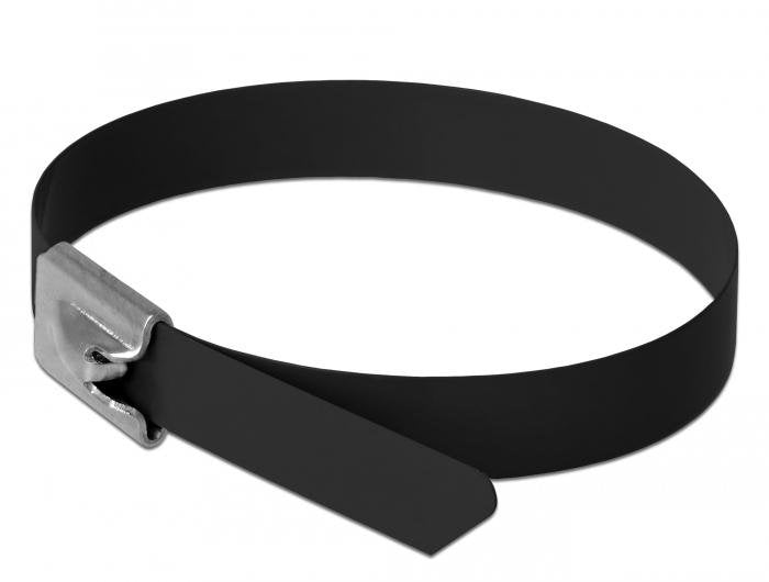 EAN 4043619188154 - DeLOCK 18815 presilla Acero Negro 10 pieza(s) imagen 1