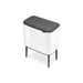 EAN 8710755313523 - Brabantia 313523 papelera 33 L Rectangular Acero inoxidable Negro, Blanco imagen 3