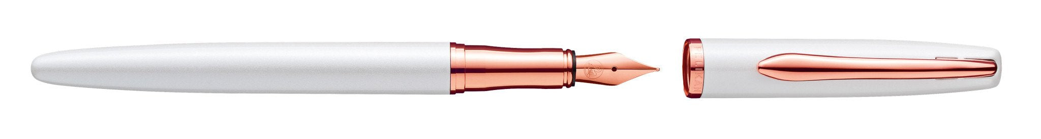 EAN 4012700821805 - Pelikan Jazz Noble Elegance P36 pluma estilográfica Sistema de carga por cartucho Oro, Perlado, Blanco 1  imagen 2