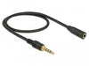 EAN 4043619856275 - DeLOCK 85627 cable de audio 0,5 m 3,5mm Negro imagen 2