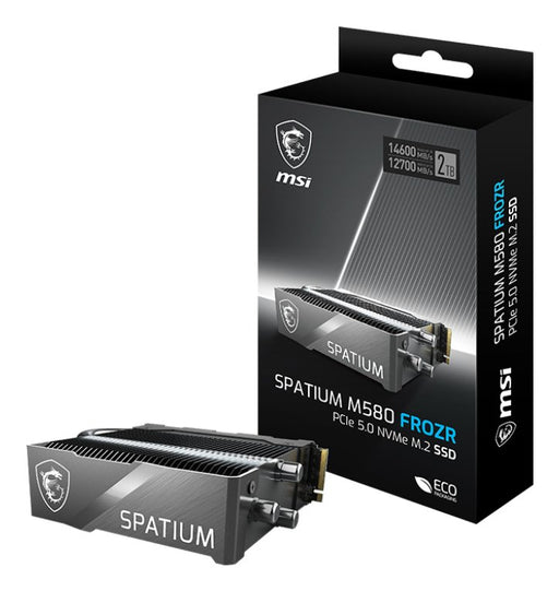 EAN 4711377193405 - MSI SPATIUM M580 PCIe 5.0 NVMe M.2 FROZR 2TB unidad de estado sólido PCI Express 5.0 3D NAND imagen 1
