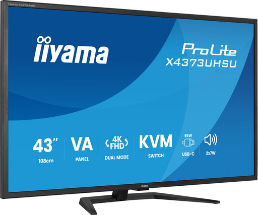 EAN 4948570126590 - iiyama ProLite X4373UHSU-B2 pantalla para PC 108 cm (42.5") 3840 x 2160 Pixeles 4K Ultra HD LED Negro imagen 2