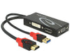 EAN 4043619629596 - DeLOCK 62959 adaptador de cable de vídeo 0,135 m HDMI + USB DVI-I + VGA (D-Sub) Negro, Rojo imagen 1
