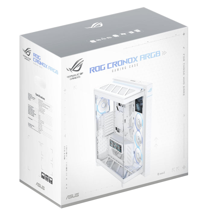 EAN 4711636579032 - ASUS ROG CRONOX GR801 CURVE TG ARGB WHITE Midi Tower Blanco imagen 21