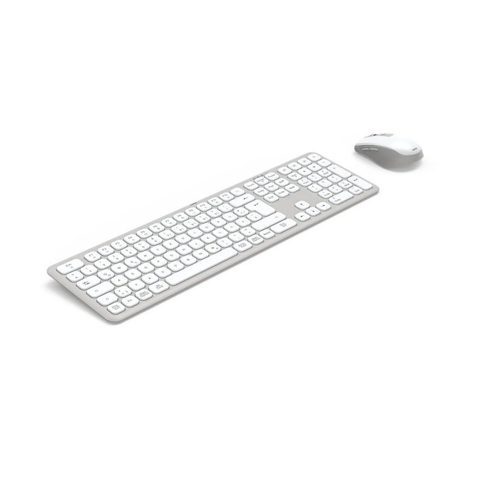 EAN 4047443520487 - Hama WKM-550 teclado Ratón incluido Hogar / Oficina RF Wireless + Bluetooth QWERTZ Alemán Gris, Blanco imagen 4