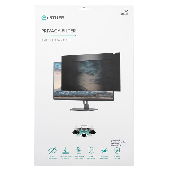 EAN 5706998909992 - eSTUFF GLBB20443249 filtro para monitor 50,8 cm (20") Filtro de privacidad para pantallas sin marco imagen 3