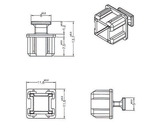EAN 4043619640126 - DeLOCK 64012 tapa de seguridad para enchufe Negro 10 pieza(s) imagen 2