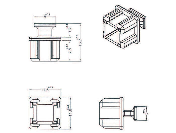 EAN 4043619640126 - DeLOCK 64012 tapa de seguridad para enchufe Negro 10 pieza(s) imagen 2
