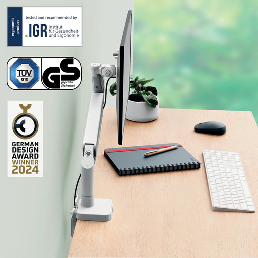 EAN 4002432134656 - Leitz 64890085 soporte para monitor 81,3 cm (32") Escritorio Gris imagen 2