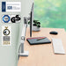 EAN 4002432134656 - Leitz 64890085 soporte para monitor 81,3 cm (32") Escritorio Gris imagen 2